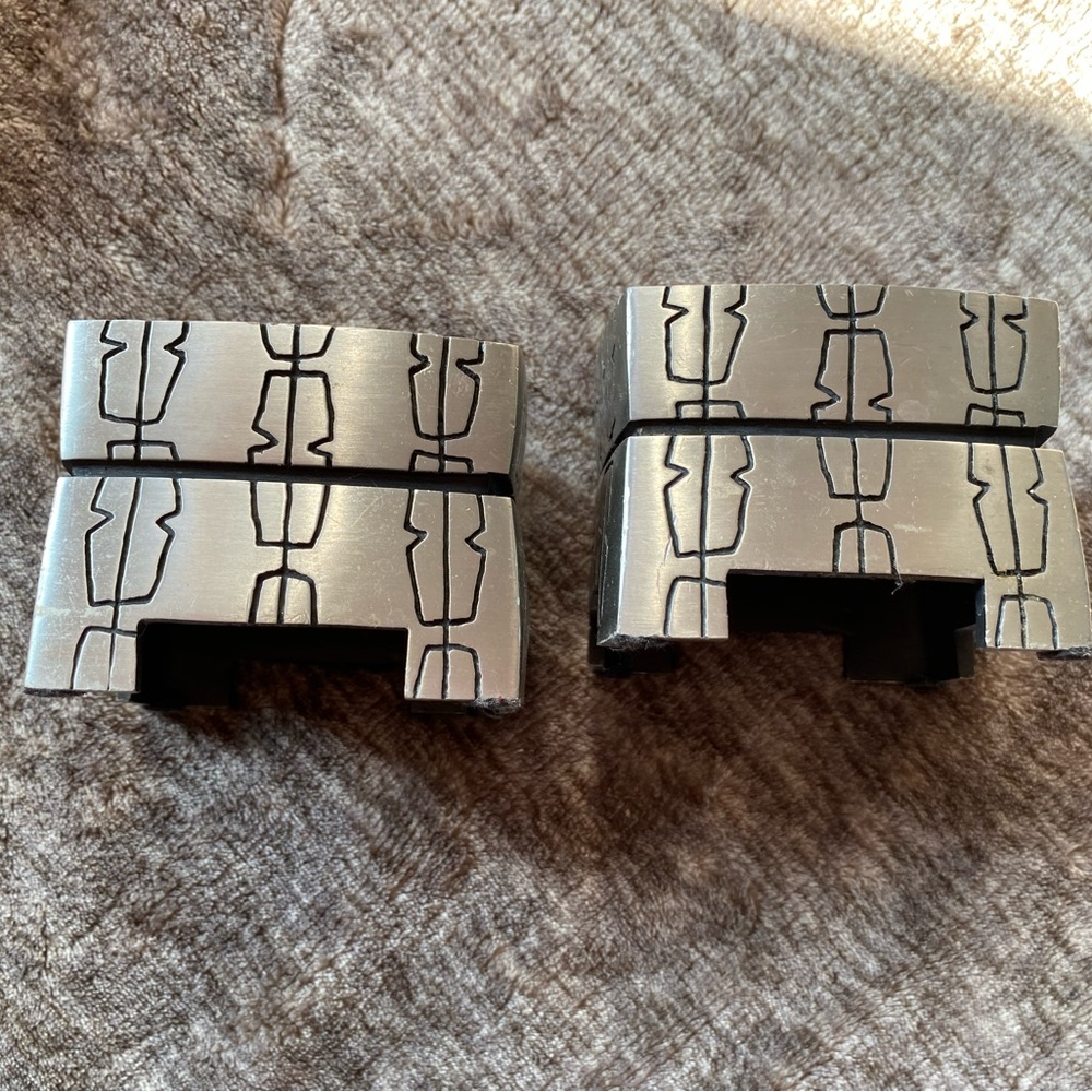 LISA JENKS HOME LUNT PALM PILLAR VOTIVE CANDLE HOLDER